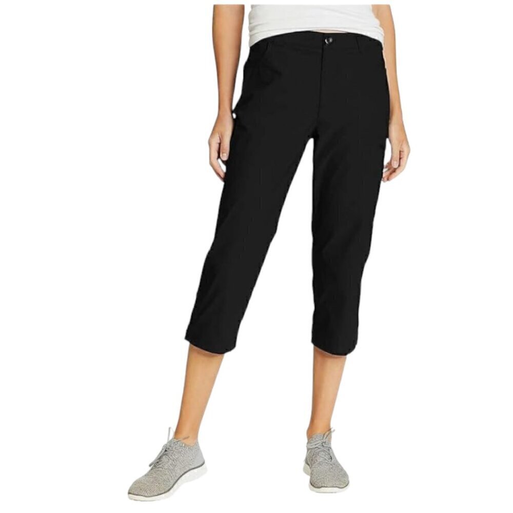Eddie Bauer Women's Black Cargo Hiking Pants, Size 8